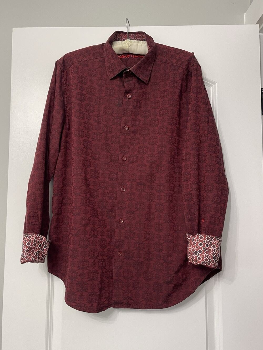 Robert Graham Paisley Floral Button-Up Shirt Mens Large Vibrant Cotton Stellman